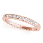 Channel Set Half Eternity Ring in Gold & Platinum