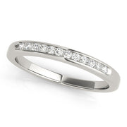 Channel Set Half Eternity Ring in Gold & Platinum