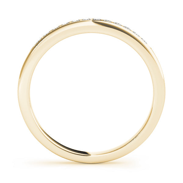 Channel Set Half Eternity Ring in Gold & Platinum