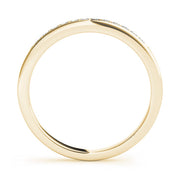 Channel Set Half Eternity Ring in Gold & Platinum
