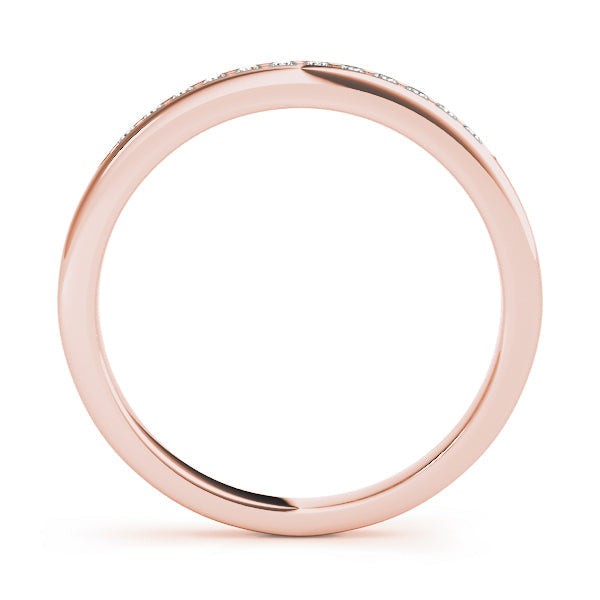 Channel Set Half Eternity Ring in Gold & Platinum