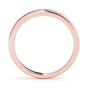 Channel Set Half Eternity Ring in Gold & Platinum