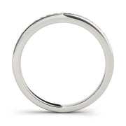 Channel Set Half Eternity Ring in Gold & Platinum