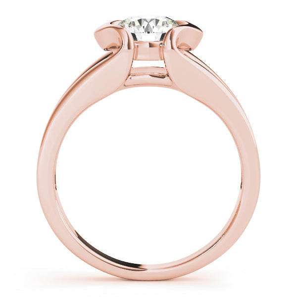 Regal Solitaires Any Shape Round Diamond Engagement Ring in 10K/14K gold and platinum with certified lab-grown or natural diamonds