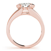Regal Solitaires Any Shape Round Diamond Engagement Ring in 10K/14K gold and platinum with certified lab-grown or natural diamonds