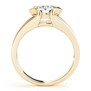 Regal Solitaires Any Shape Round Diamond Engagement Ring in 10K/14K gold and platinum with certified lab-grown or natural diamonds
