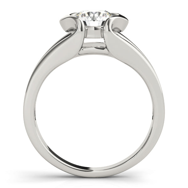 Regal Solitaires Any Shape Round Diamond Engagement Ring in 10K/14K gold and platinum with certified lab-grown or natural diamonds