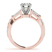 Eternal Fancy Shape Baguette Round Diamond Engagement Ring in 10K/14K gold and platinum with certified lab-grown or natural diamonds