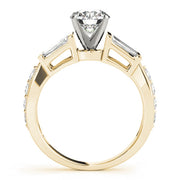 Eternal Fancy Shape Baguette Round Diamond Engagement Ring in 10K/14K gold and platinum with certified lab-grown or natural diamonds