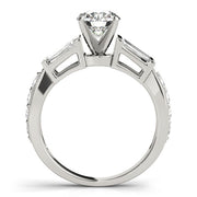 Eternal Fancy Shape Baguette Round Diamond Engagement Ring in 10K/14K gold and platinum with certified lab-grown or natural diamonds
