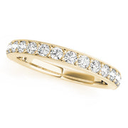 Prong in Channel Half Eternity Ring in 10K/14K gold and platinum with certified lab-grown or natural diamonds