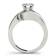 Statement Solitaires Round Diamond Engagement Ring in 10K/14K gold and platinum with certified lab-grown or natural diamonds
