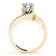 Dazzling Solitaires Round Diamond Engagement Ring in 10K/14K gold and platinum with certified lab-grown or natural diamonds