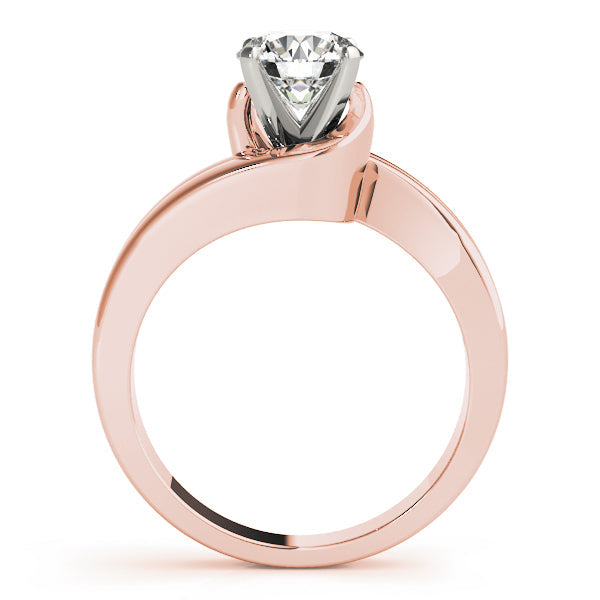 Dazzling Solitaires Round Diamond Engagement Ring in 10K/14K gold and platinum with certified lab-grown or natural diamonds