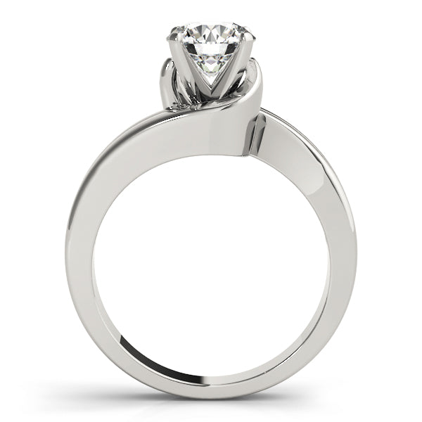 Dazzling Solitaires Round Diamond Engagement Ring in 10K/14K gold and platinum with certified lab-grown or natural diamonds