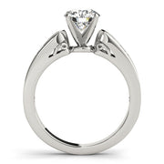 Splendid Channel-Set Round Diamond Engagement Ring in 10K/14K gold and platinum with certified lab-grown or natural diamonds