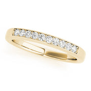 Prong Set Half Eternity Ring in 10K/14K gold and platinum with certified lab-grown or natural diamonds