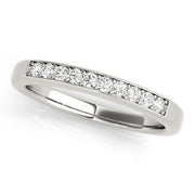 Prong Set Half Eternity Ring in Gold & Platinum