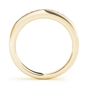 Prong Set Half Eternity Ring in Gold & Platinum