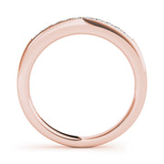 Prong Set Half Eternity Ring in Gold & Platinum