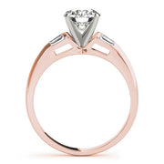 Enchanted Fancy Shape Baguette Round Diamond Engagement Ring in 10K/14K gold and platinum with certified lab-grown or natural diamonds