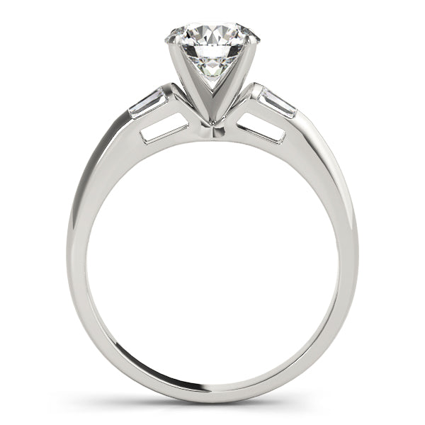Enchanted Fancy Shape Baguette Round Diamond Engagement Ring in 10K/14K gold and platinum with certified lab-grown or natural diamonds