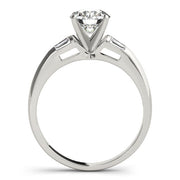 Enchanted Fancy Shape Baguette Round Diamond Engagement Ring in 10K/14K gold and platinum with certified lab-grown or natural diamonds