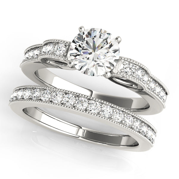 Devoted Prong-Set Round Diamond Engagement Ring in 10K/14K gold and platinum with certified lab-grown or natural diamonds