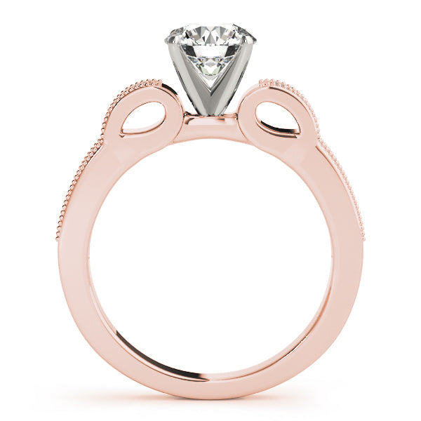 Devoted Prong-Set Round Diamond Engagement Ring in 10K/14K gold and platinum with certified lab-grown or natural diamonds