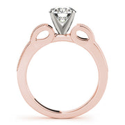 Devoted Prong-Set Round Diamond Engagement Ring in 10K/14K gold and platinum with certified lab-grown or natural diamonds