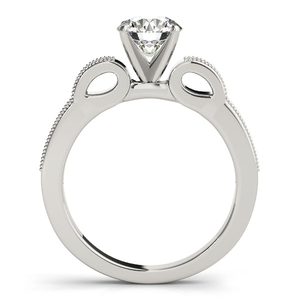 Devoted Prong-Set Round Diamond Engagement Ring in 10K/14K gold and platinum with certified lab-grown or natural diamonds