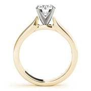 Classic Solitaires Round Diamond Engagement Ring in 10K/14K gold and platinum with certified lab-grown or natural diamonds