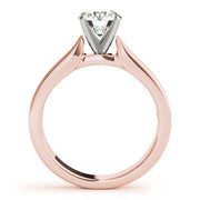 Classic Solitaires Round Diamond Engagement Ring in 10K/14K gold and platinum with certified lab-grown or natural diamonds