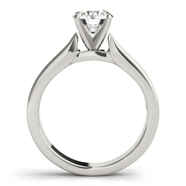 Classic Solitaires Round Diamond Engagement Ring in 10K/14K gold and platinum with certified lab-grown or natural diamonds