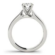 Classic Solitaires Round Diamond Engagement Ring in 10K/14K gold and platinum with certified lab-grown or natural diamonds