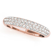 PavÃ£Â© Set Half Eternity Ring in Gold & Platinum