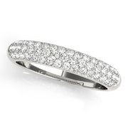 PavÃ£Â© Set Half Eternity Ring in Gold & Platinum