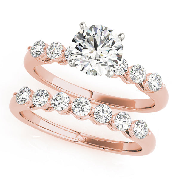 Refined Prong-Set Round Diamond Engagement Ring in 10K/14K gold and platinum with certified lab-grown or natural diamonds