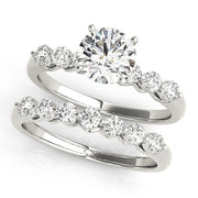 Refined Prong-Set Round Diamond Engagement Ring in 10K/14K gold and platinum with certified lab-grown or natural diamonds