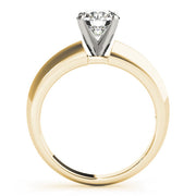 Brilliant Solitaires Round Diamond Engagement Ring in 10K/14K gold and platinum with certified lab-grown or natural diamonds