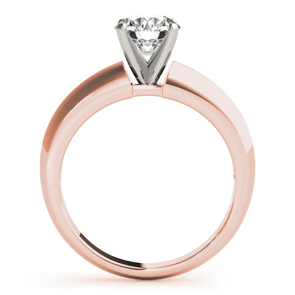 Brilliant Solitaires Round Diamond Engagement Ring in 10K/14K gold and platinum with certified lab-grown or natural diamonds