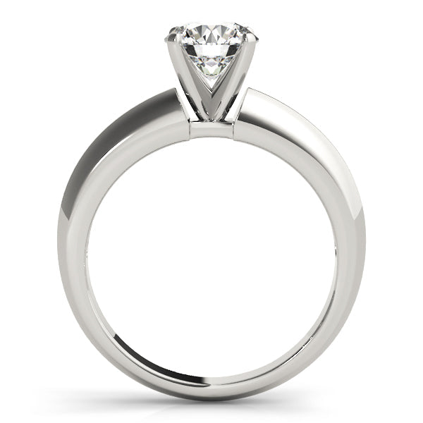 Brilliant Solitaires Round Diamond Engagement Ring in 10K/14K gold and platinum with certified lab-grown or natural diamonds