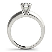 Brilliant Solitaires Round Diamond Engagement Ring in 10K/14K gold and platinum with certified lab-grown or natural diamonds
