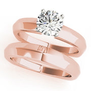 Majestic Solitaires Round Diamond Engagement Ring in 10K/14K gold and platinum with certified lab-grown or natural diamonds