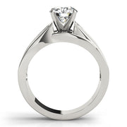 Opulent Multi-Row Round Diamond Engagement Ring in 10K/14K gold and platinum with certified lab-grown or natural diamonds