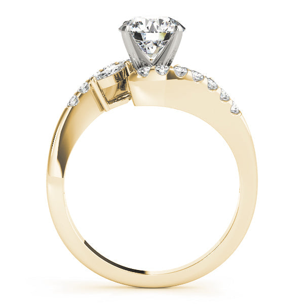 Crowned Fancy Shape Marquise Diamond Engagement Ring in 10K/14K gold and platinum with certified lab-grown or natural diamonds