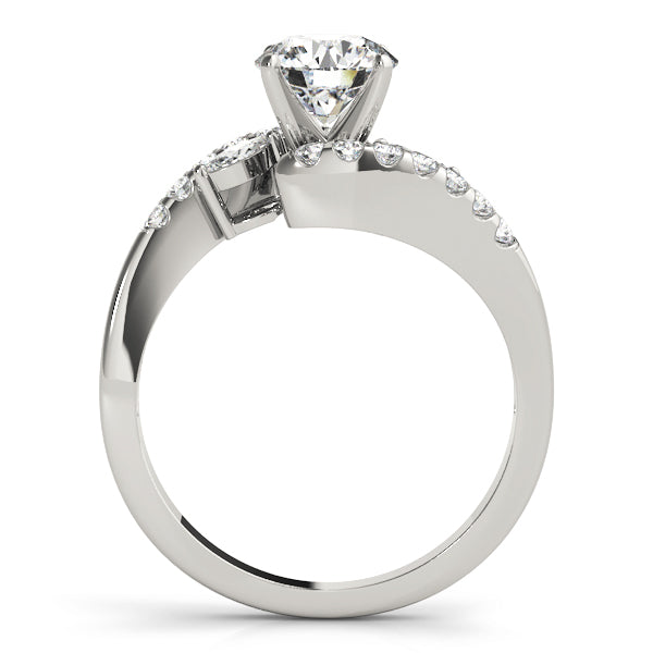 Crowned Fancy Shape Marquise Diamond Engagement Ring in 10K/14K gold and platinum with certified lab-grown or natural diamonds