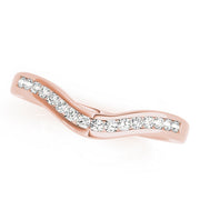 Channel Set Half Eternity Ring in Gold & Platinum