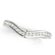 Channel Set Half Eternity Ring in Gold & Platinum