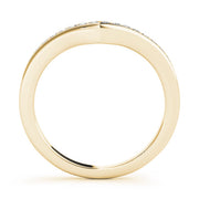 Channel Set Half Eternity Ring in Gold & Platinum
